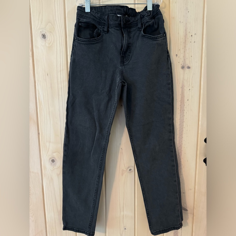 Boys 14 h&m relaxed black wash jeans